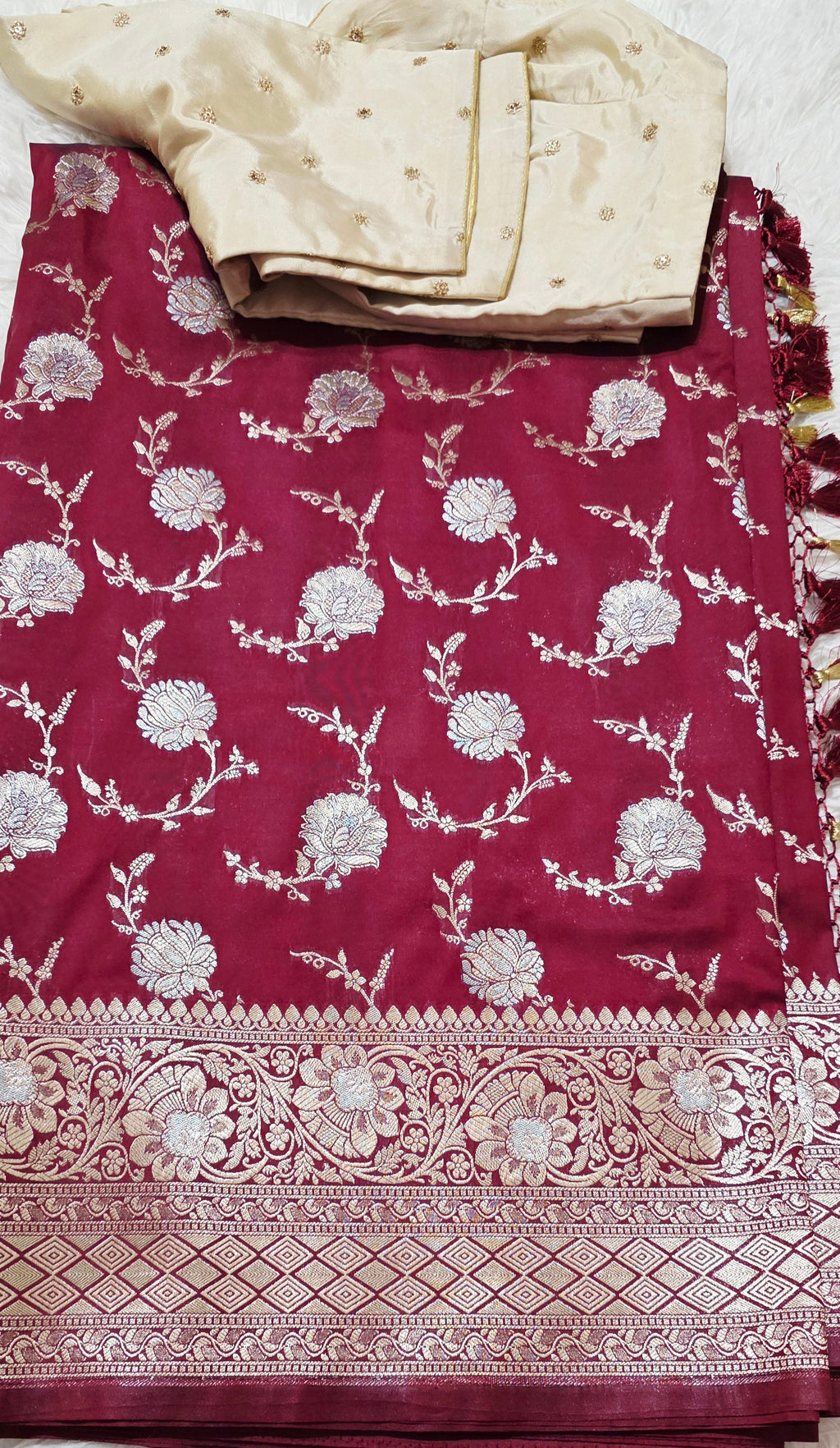 Banaras Katan Silk Brown