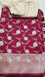 Banaras Katan Silk Brown