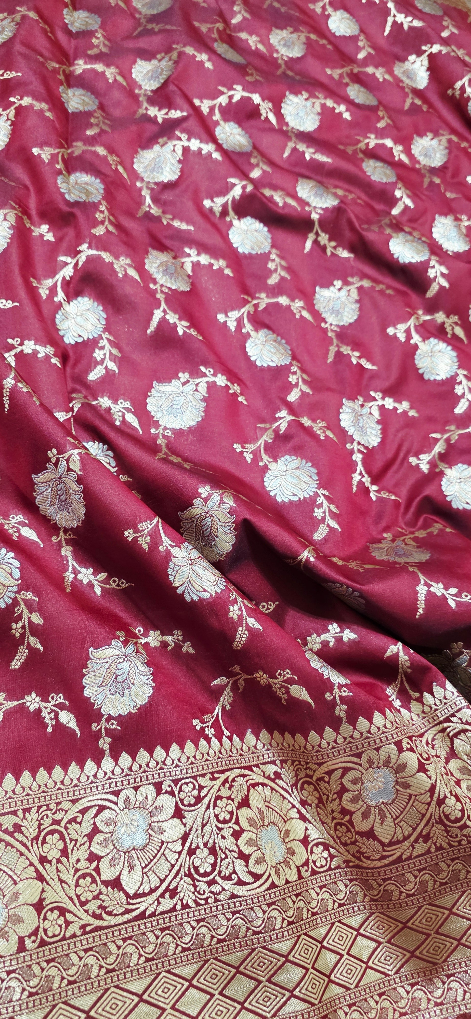 Banaras Katan Silk Brown