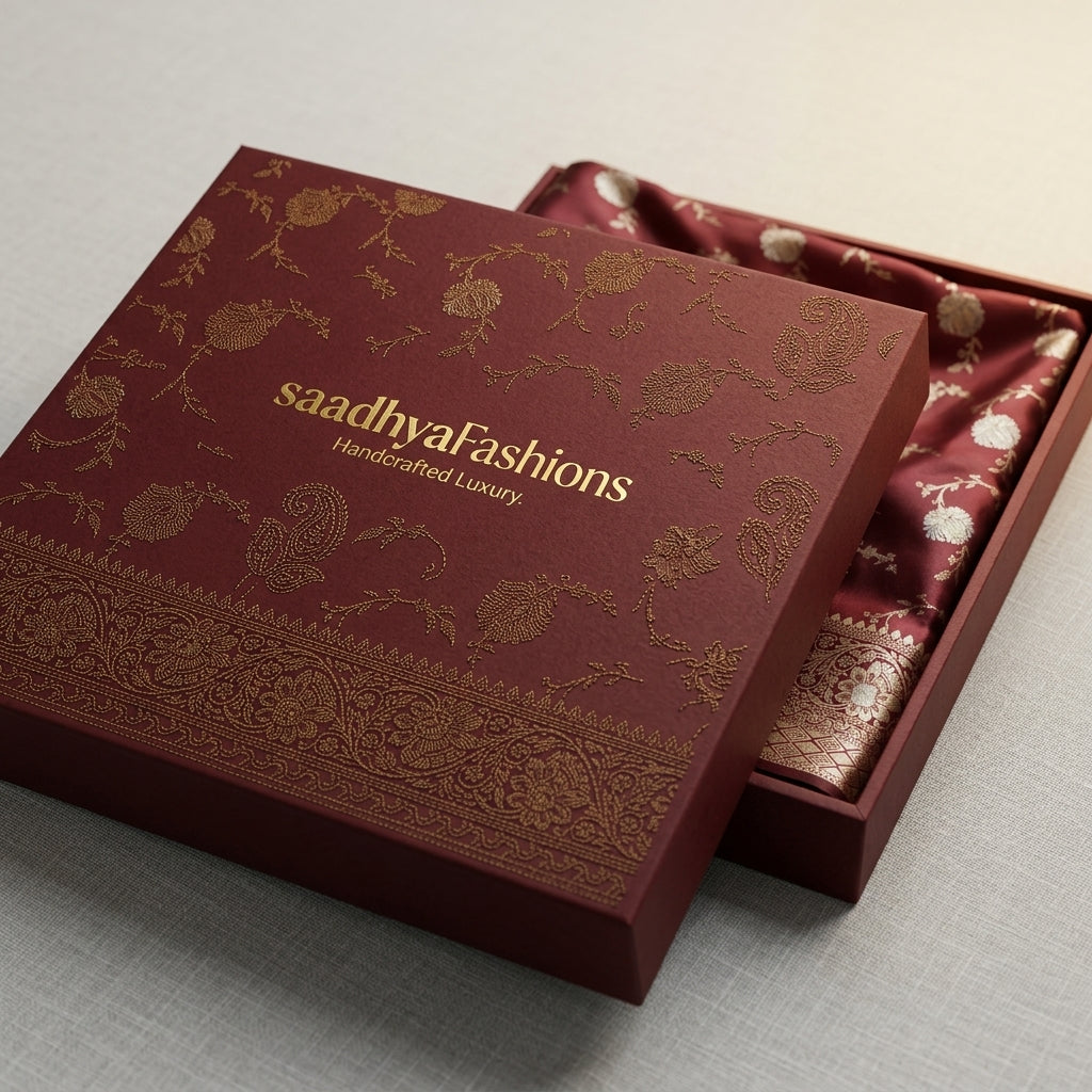 Banaras Katan Silk Brown