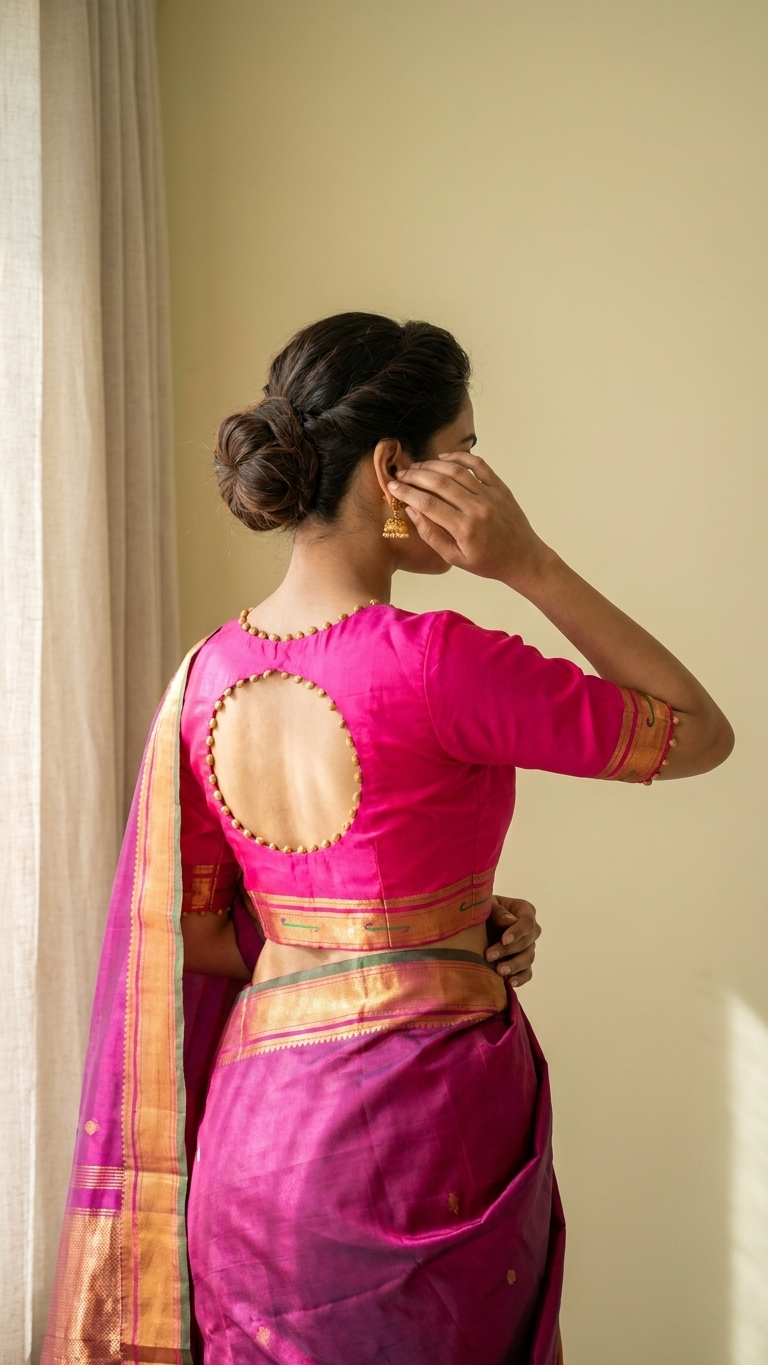 Banaras Silk Saree pink