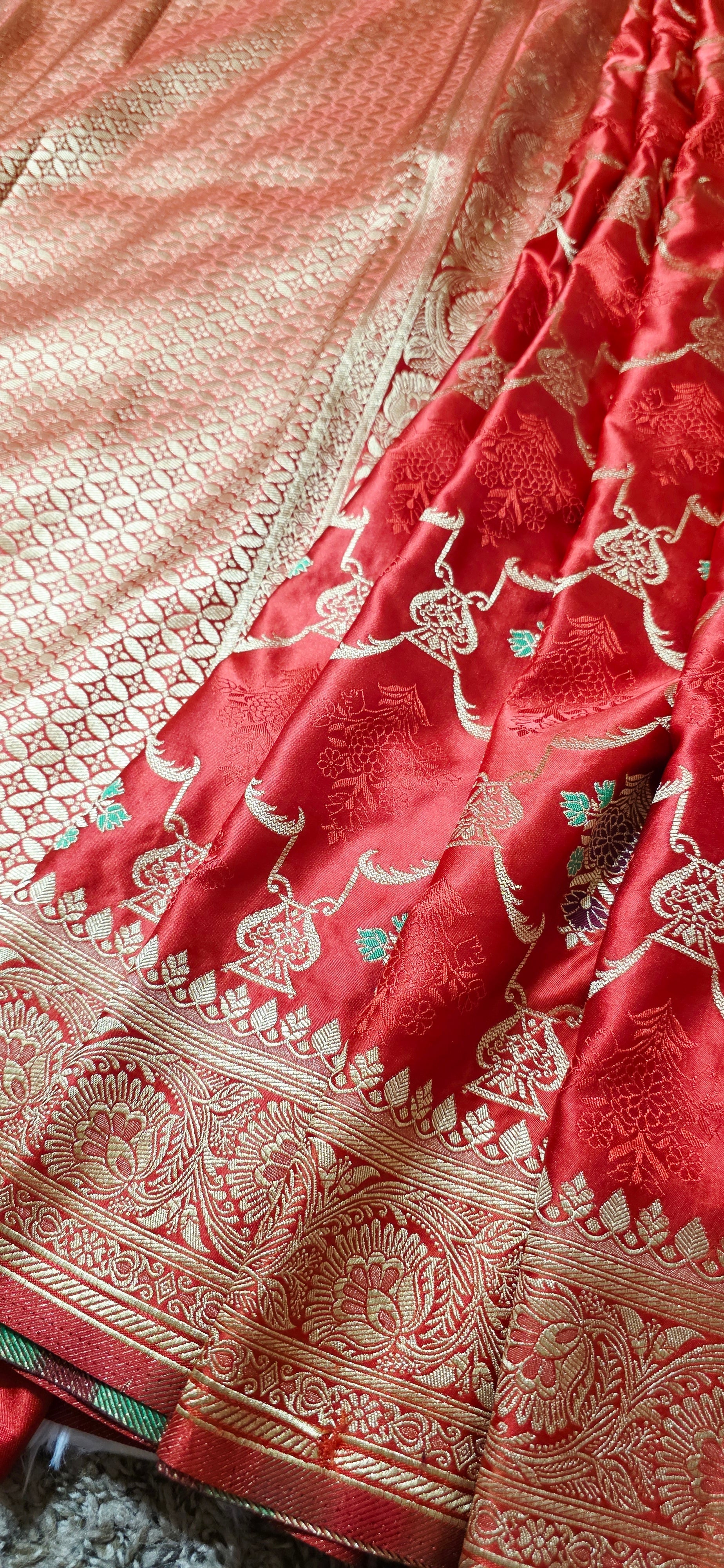 Banaras Silk Saree Red