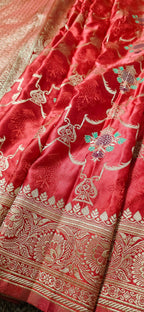 Banaras Silk Saree Red