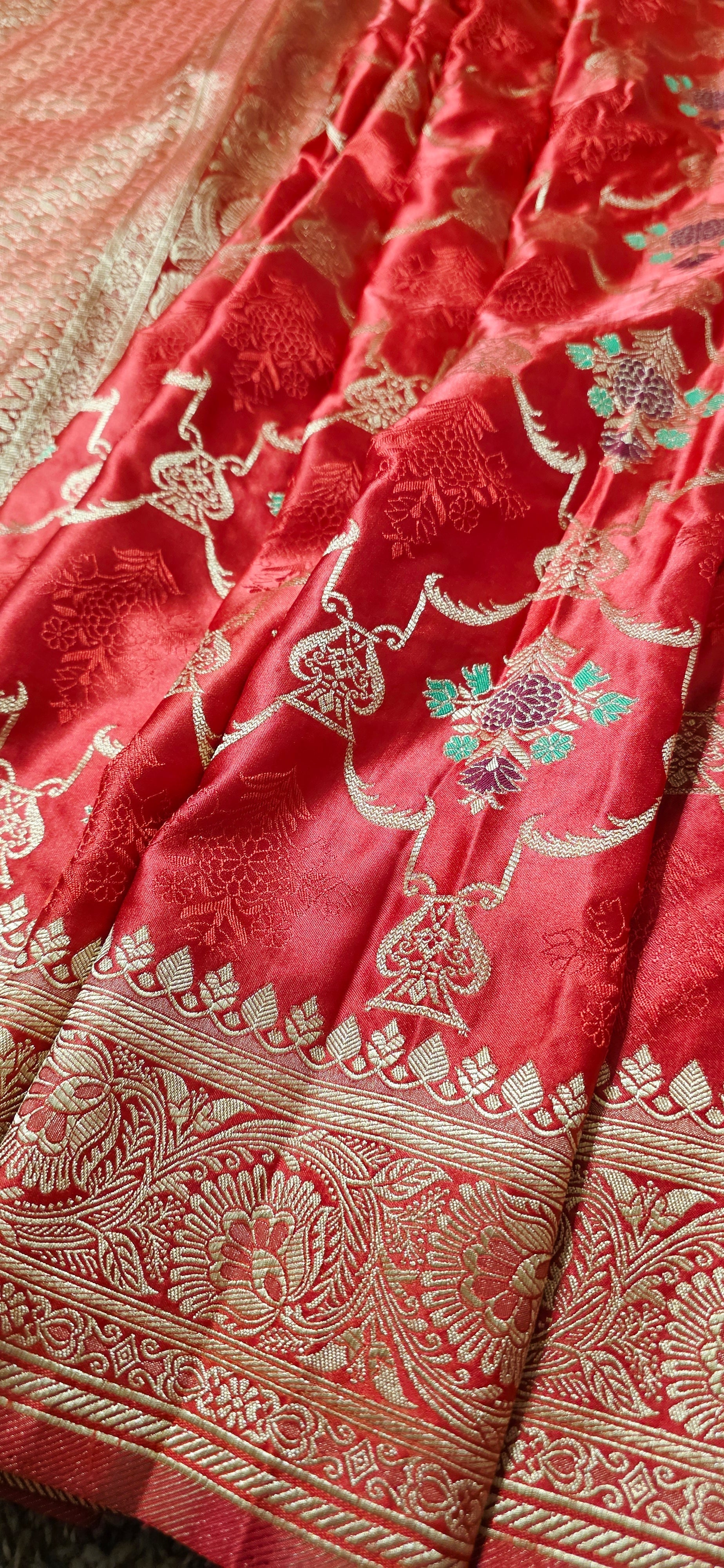 Banaras Silk Saree Red