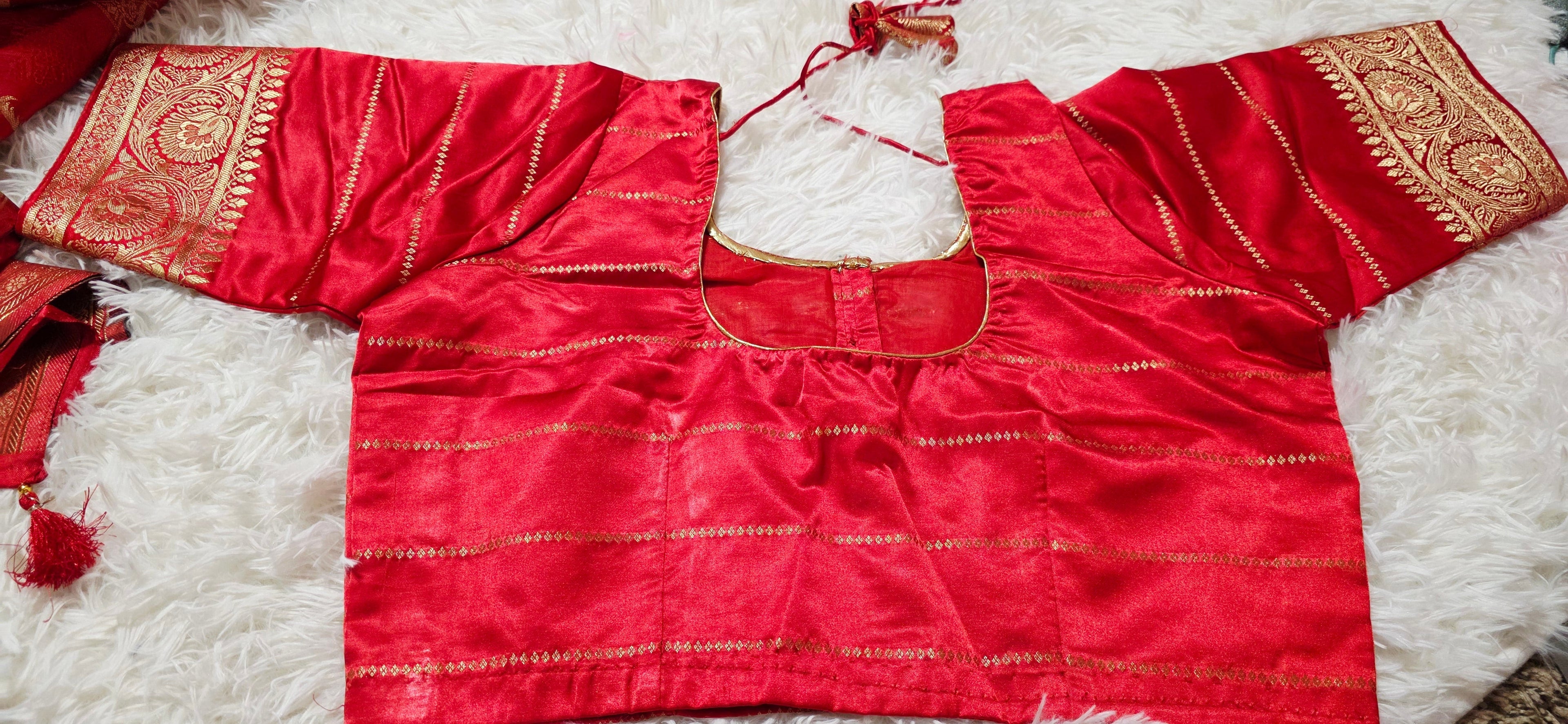 Banaras Silk Saree Red