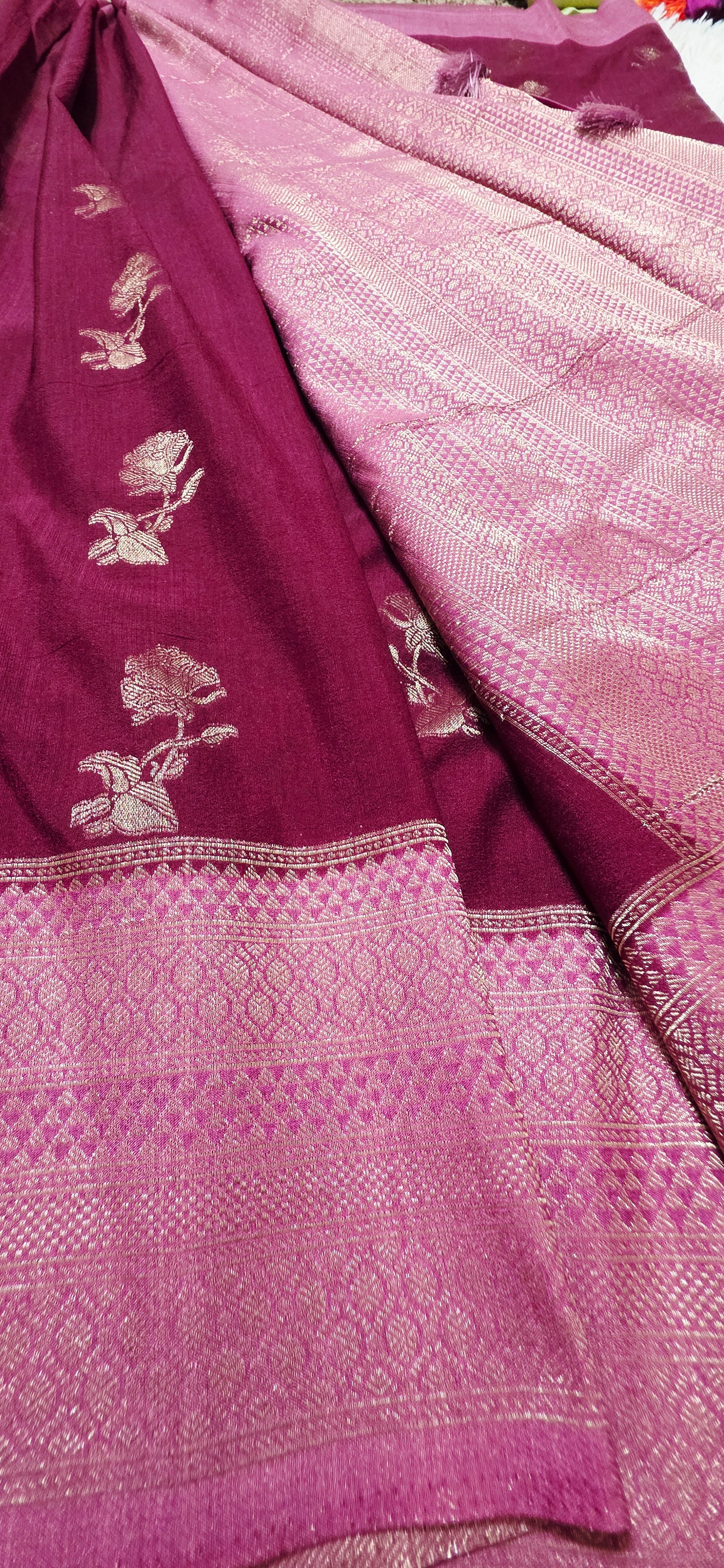 Banaras Silk Saree Red