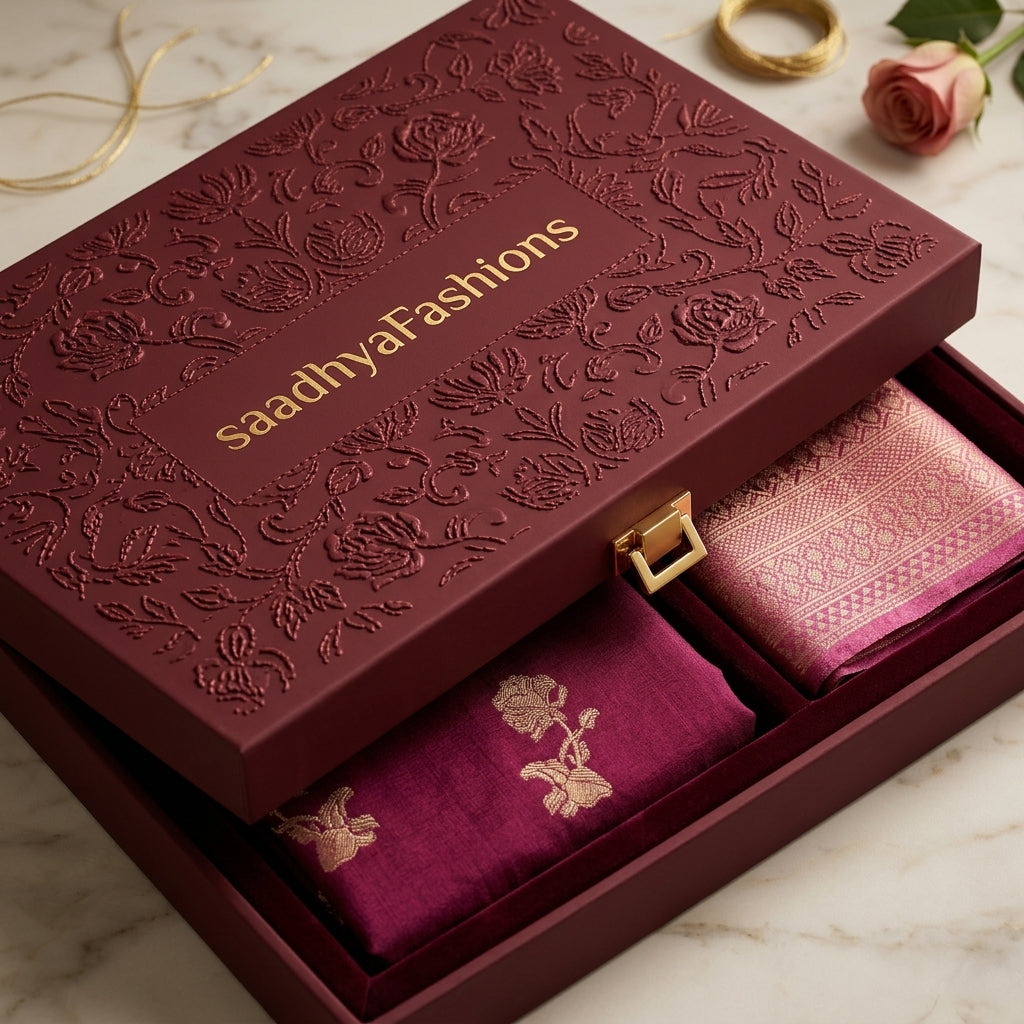 Banaras Silk Saree Red