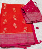 Banaras Silk Saree Red