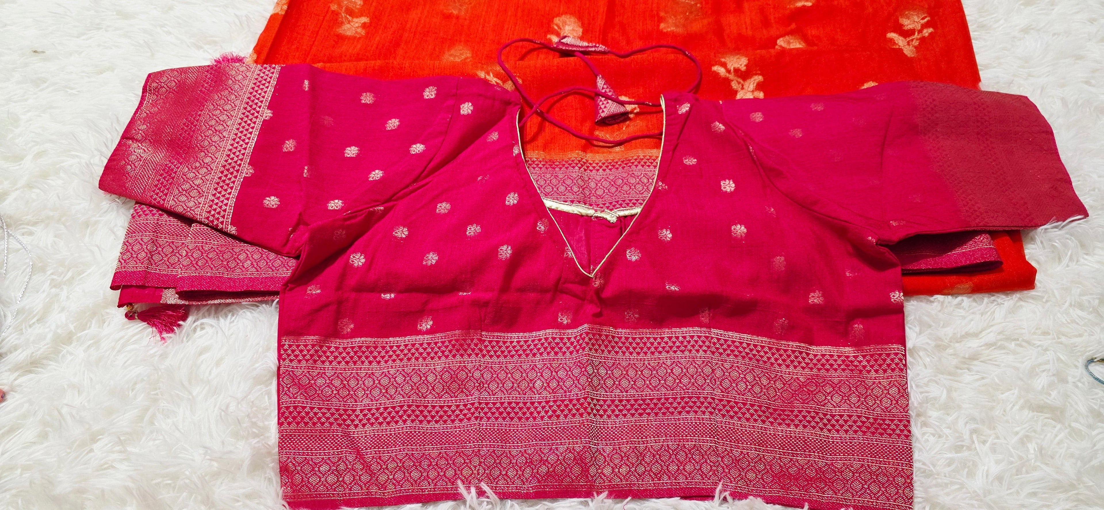 Banaras Silk Saree Red