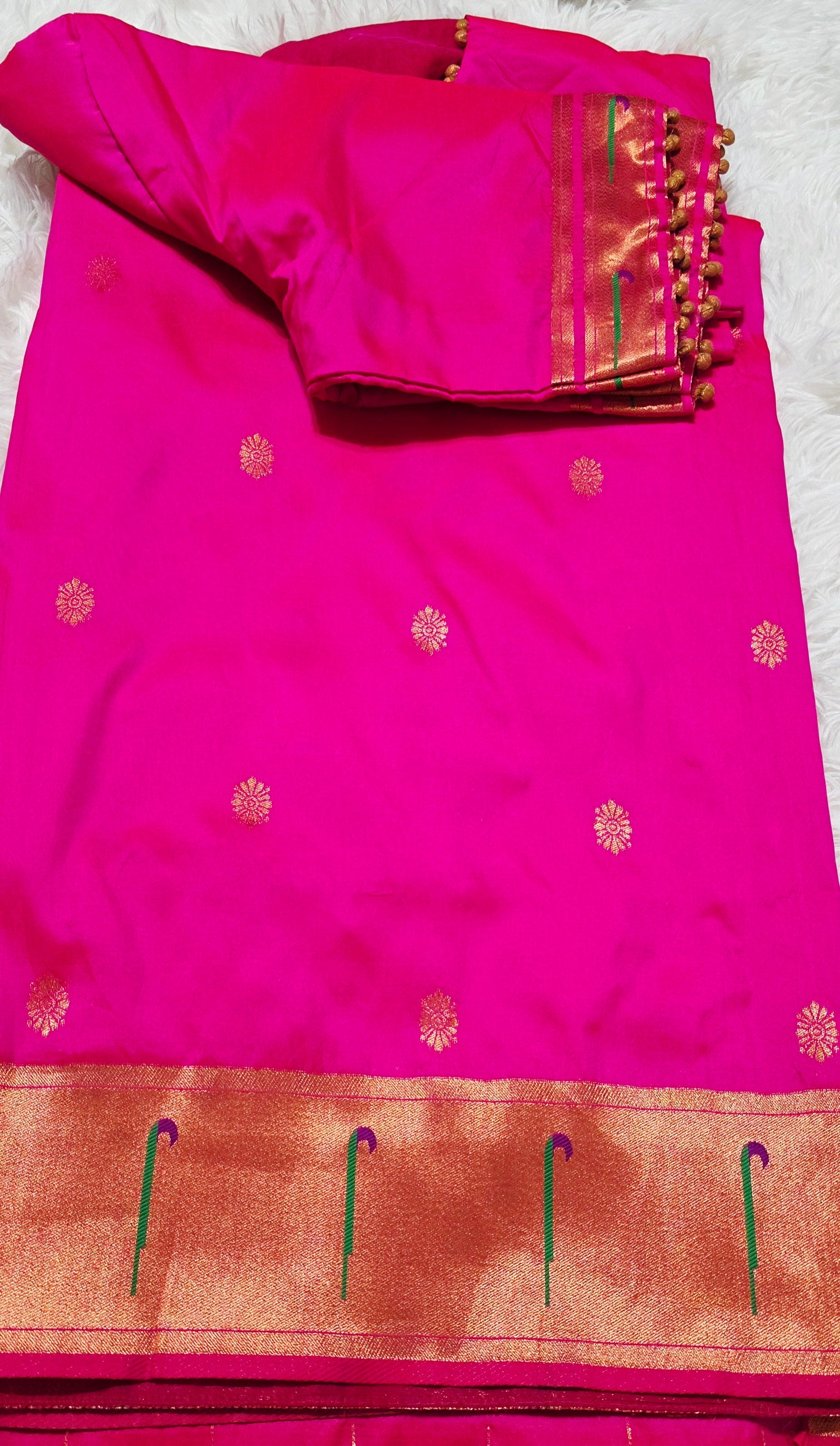 PaithaniSilk Hotpink