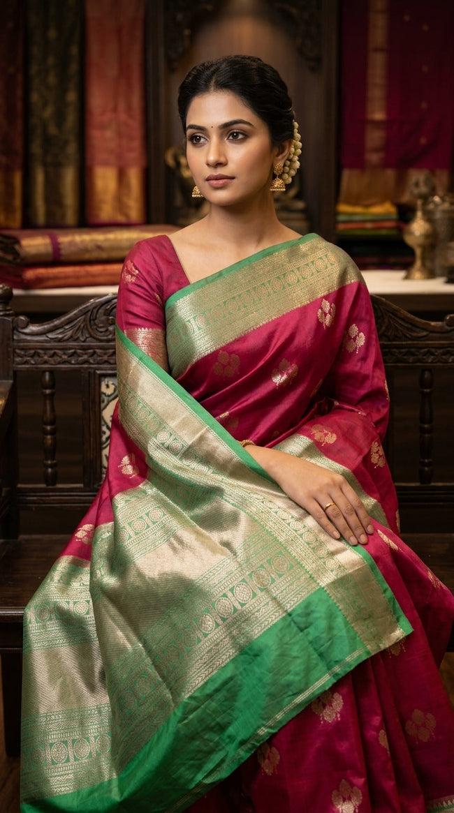 Kanchi Silk Saree Hover Image